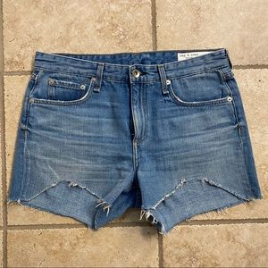 Rag & Bone cut off jean shorts loose fit 27